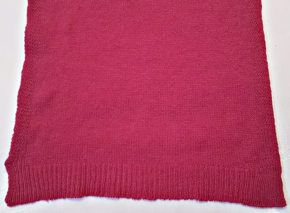 ALEMANIA CODELLO SÓLIDO MALVA TEJIDO SUAVE MEZCLA CACHEMIR BUFANDA LARGA PARA MUJER Foto 2 de 3