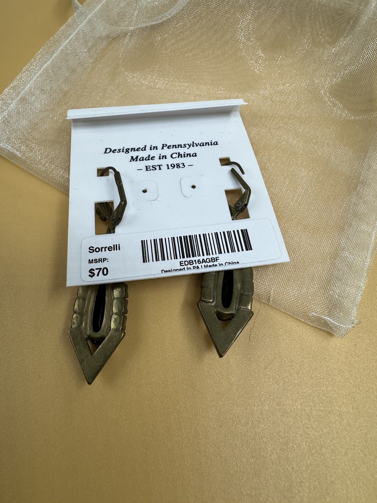 Sorrelli Signed Black Fringe Dramatic Earrings in… - image 5