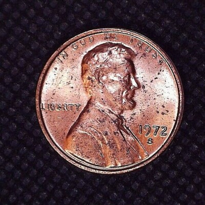 1972-S Lincoln Memorial Cent 1(C) Uncirculated Original Red 