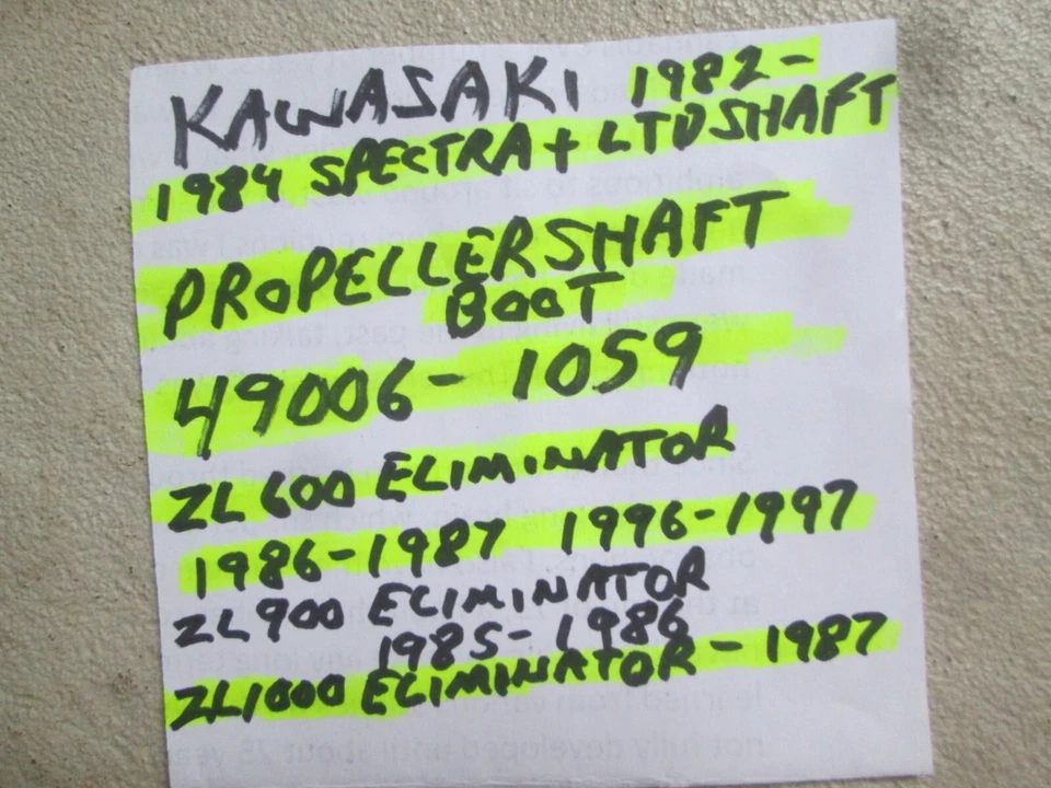 BOTA KAWASAKI EL600 900 1000 ELIMINATOR / SPECTRA LTD 49006-1059 EJE HÉLICE Foto 4 de 4