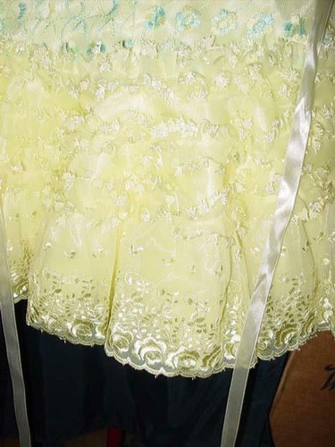 MEGA GLITZ NATIONAL LEVEL : Naughty Doll Beauty Pageant Dress Sz 6-8 - Yellow - Picture 8 of 10