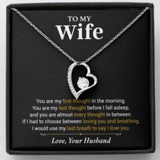 To My Wife Necklace, Christmas Gift For Wife, Christmas Gifts For Her, Wife Gift
