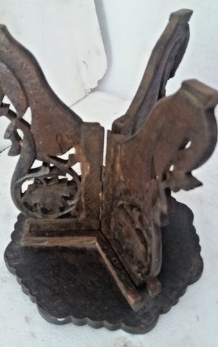 Vintage Wooden Hand Carving Center/ Side Folding Decorative Table beautiful work - Picture 10 of 10