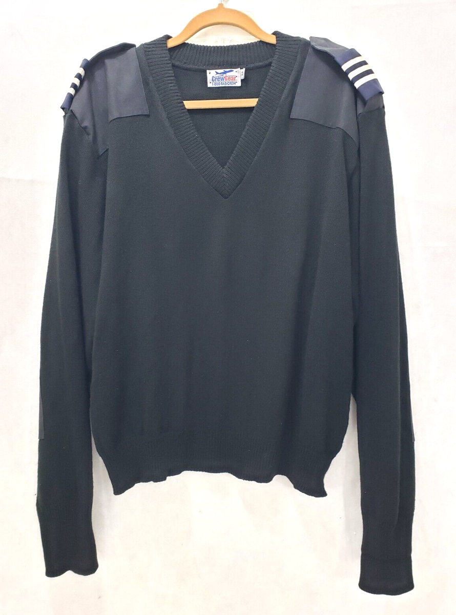 Crew Gear Military Commando Woolly Pully Sweater Pilot Black