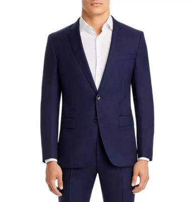 HUGO BOSS ジャケット サイズUS34 大きいサイズ 綿 ブルー NEW- BOSS by Hugo Boss Huge/Genius Slim Fit Suit Jacket, Navy, 38S