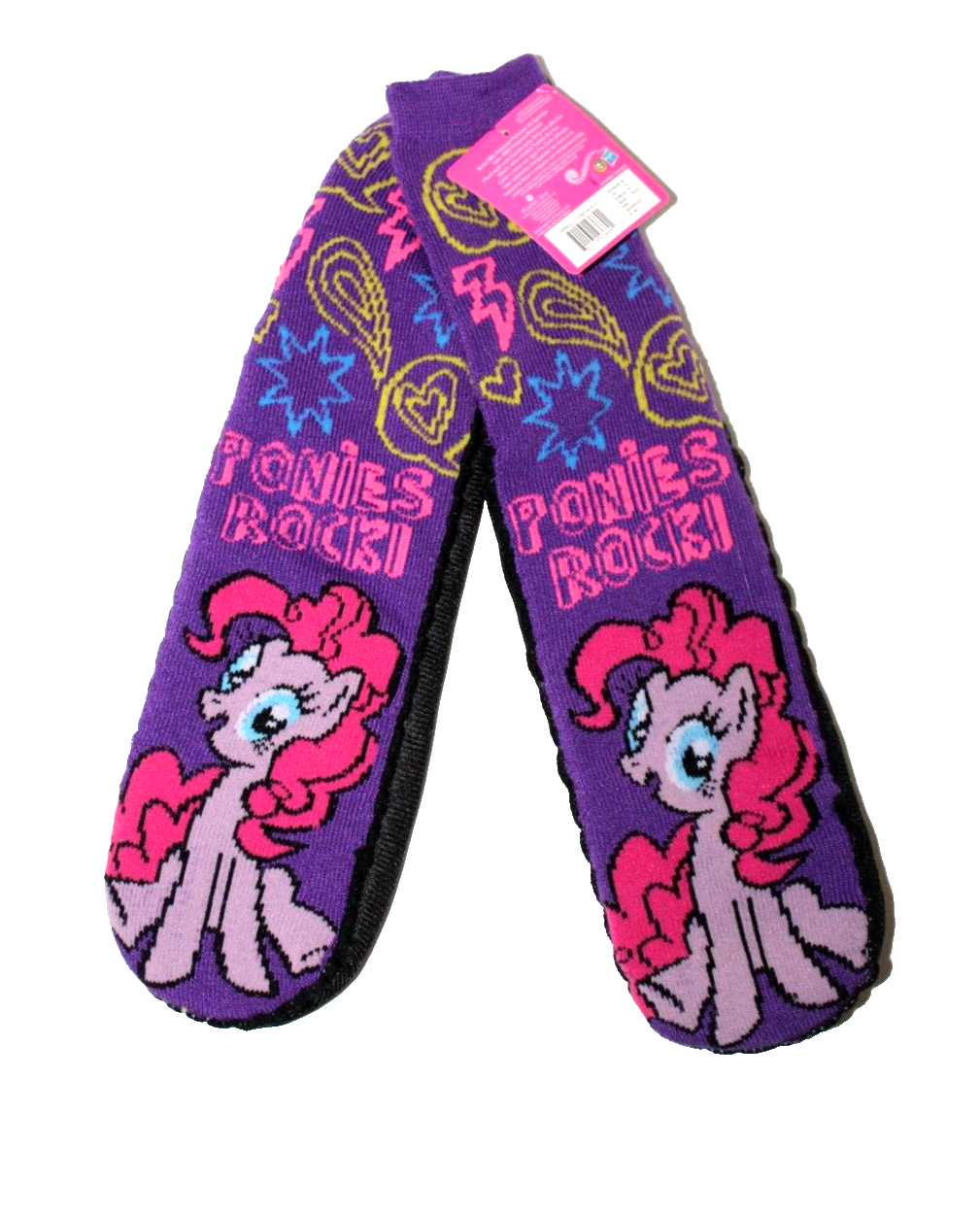 SAOLA My Little Pony Muckluck Ponies Rock Youth Calzini Ciabatte con Suola Gripper M L