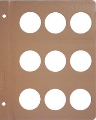 Dansco Coin Album 1 Blank Page 42mm For Large Ancient Medals / Silver Eagle 1 oz