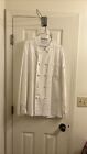 Chef Works Bordeaux Chef Coat Knot Closure White Kitchen Industrial Work Uniform