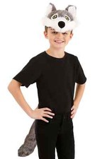 Wolf Plush Headband  Tail Kit