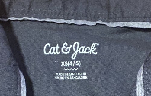Cat & Jack New Boys Lightning Bolt Button-Up Shirt Size Xs 4/5 Long Sleeve - Picture 5 of 6