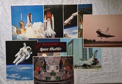 Vintage Kimball Concepts 9-Pc Space Shuttle 8  X 10  Laser Prints NASA