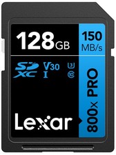 128GB High-Performance 800x PRO SD Card, UHS-I, C10, U3, V30, 4K, Up to 150MB...