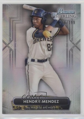 2022 Bowman Sterling Prospects Refractor 16/199 Hendry Mendez #BSP-83 1j7t