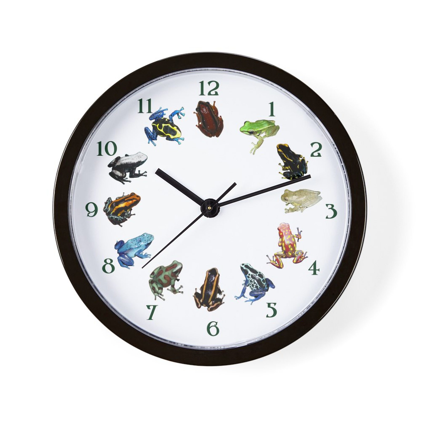 CafePress Frog Diversity 10" Wall Clock (204481417)