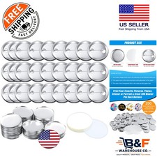 600-Pcs Button Maker Kit - 2.28-Inch Metal Badge Parts for DIY Crafts