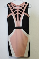 Windsor dress size Medium junior sizes pink/peach, white and black