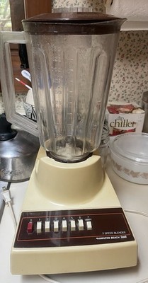 Hamilton Beach Scovill Blender 7 Speed Base & Pitcher Jar Vintage 1970s Works