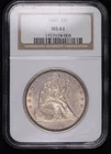 1860 Liberty Seated Silver Dollars NGC MS-61