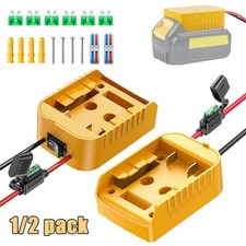 2 Packs Power Wheel Adapter Compatible with Dewalt 20V Battery Converter Kit US