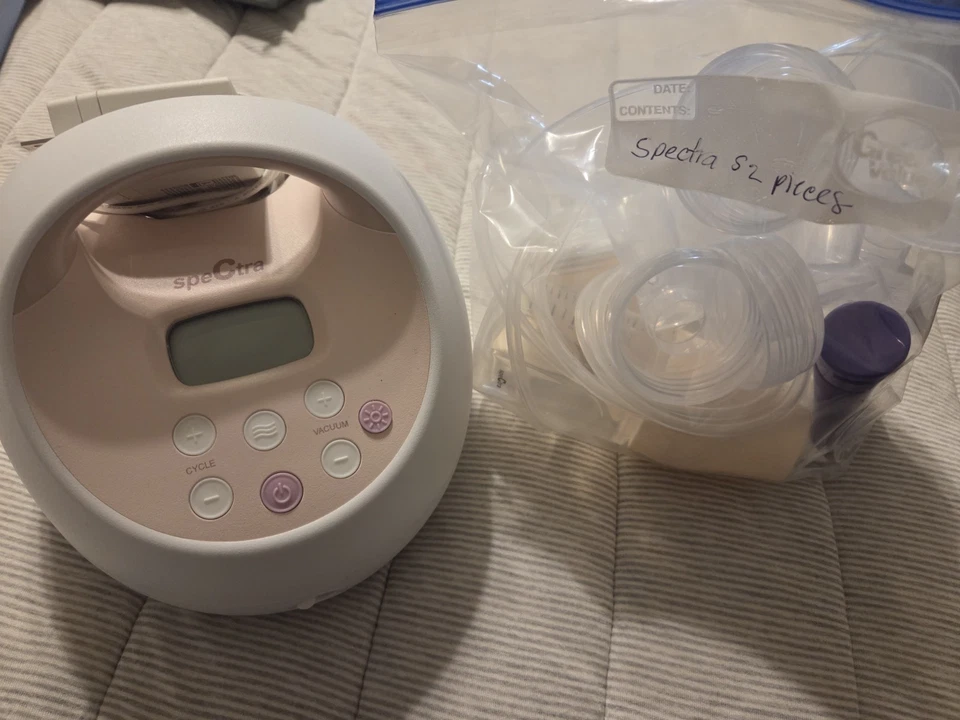 Extractor de leche eléctrico doble Spectra S2 Plus, suministros de lactancia Foto 2 de 4
