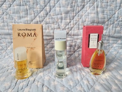 3 x Parfum Miniatur Laura Biagiotti   Roma + Tempore Uomo +  Sotto Voce OVP Top 