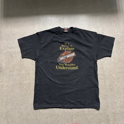 Vintage 90s Harley Davidson Shirt  if I Have To Explain  Rio Grande Texas Sz XL