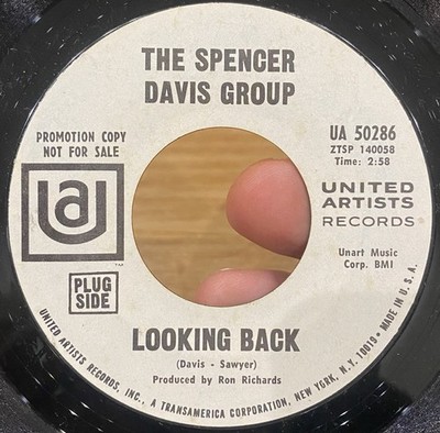 SPENCER DAVIS GROUP Looking Back 45 UNITED ARTISTS promo GARAGE Psych Beat EX*