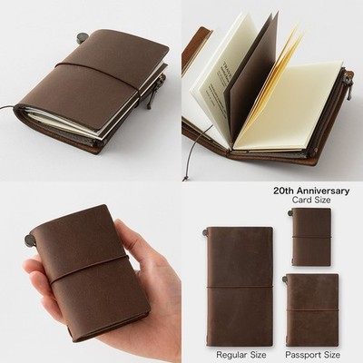 TRAVELER'S notebook Card Size 20th Anniversary Set Color Brown | eBay