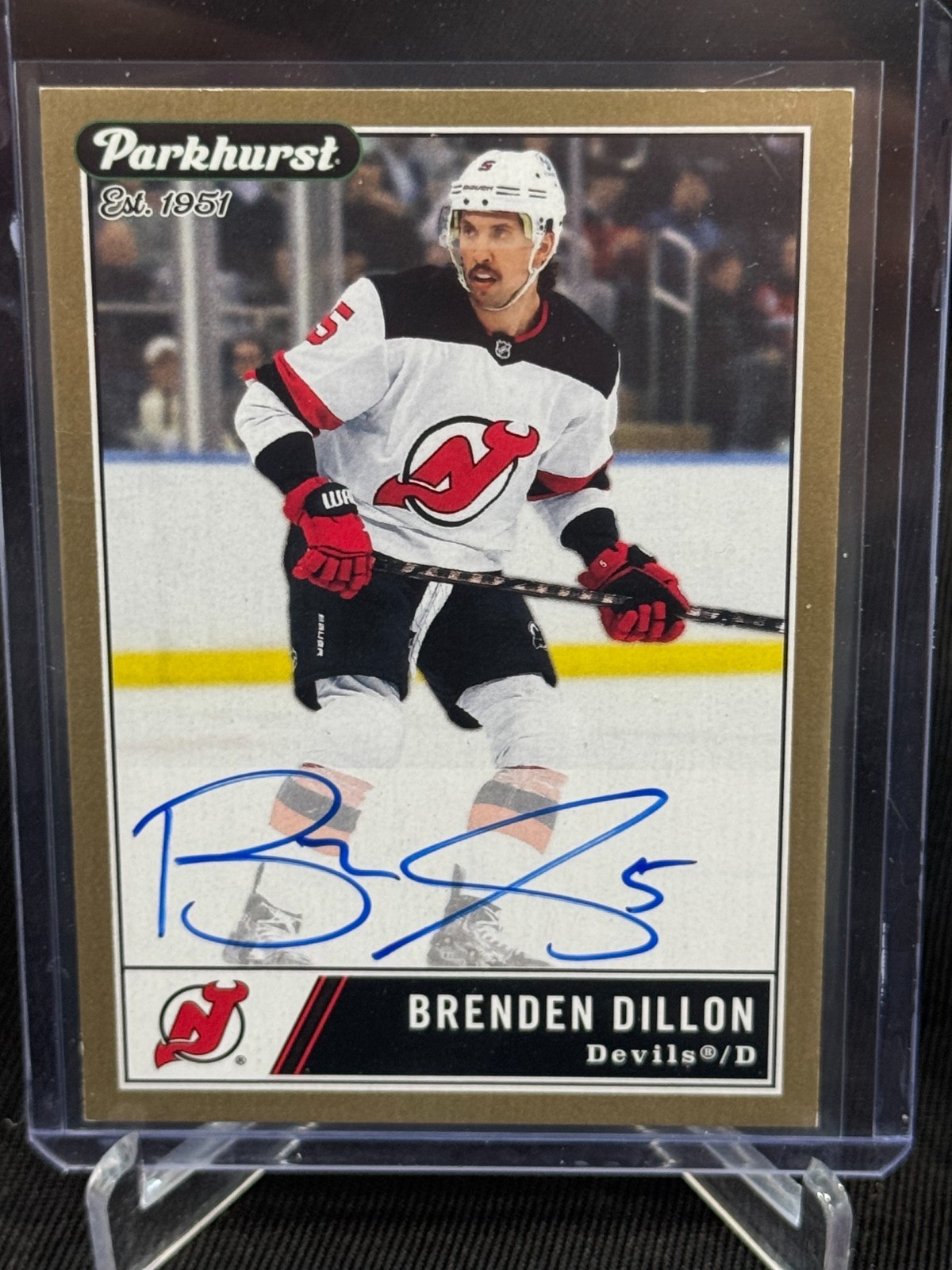 2025-26 Parkhurst Hockey Est.1951 Brenden Dillon Auto New Jersey Devils