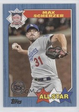 2022 Series 2 1987 Topps All-Star Baseball Blue Max Scherzer #87AS-43 0r19
