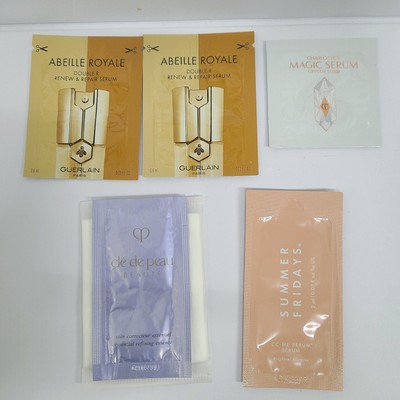 5pc Sample Bundle CHARLOTTE TILBURY MAGIC SERUM Guerlain Double R Cle de peau