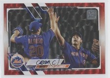 2021 Topps Checklist Red 92/199 Pete Alonso Michael Conforto #210 0q3