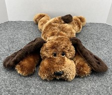 TY Classic Beanie Buddy Memphis Brown Hound Dog Plush 13" Lying 2001