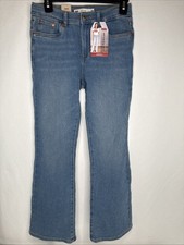 Girls Size 12 Levi  s 726 Flare High Rise Blue Jeans With Adjustable Waist