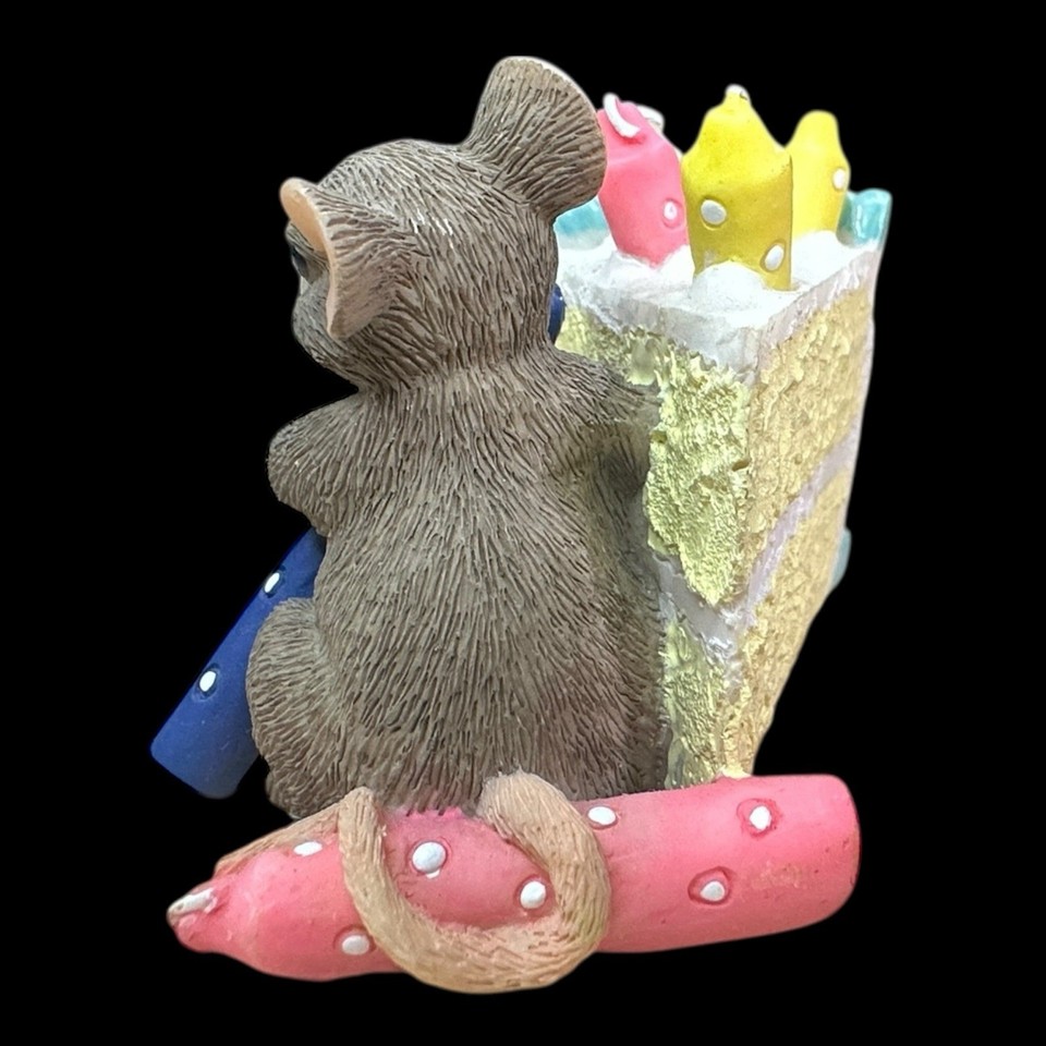 Charming Tails How Many Candles Birthday Cake Mouse Fitz & Floyd | eBay