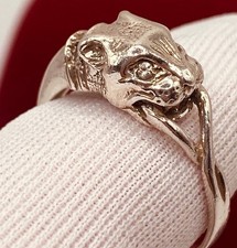 Panther Ukrainischer Ring Sterling Silber 925