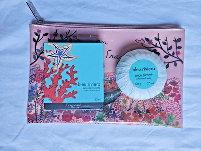 NO SHIPPING TO USA  Fragonard BLEU RIVIERA EDT 50 ml/1.7 fl.oz Soap 100gr/3.5 oz