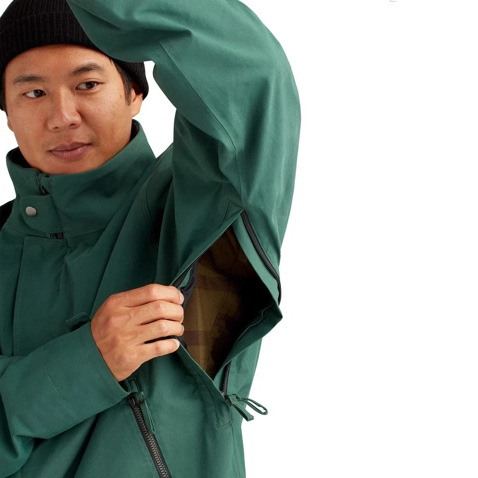 Dakine A-1 Shell Snowboard Jacket Unisex Medium Fir Green 10k Waterproofing - Image 4 of 4