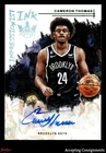 2022-23 Court Kings Impressionist Ink Jade #25 Cameron Thomas AUTO NETS