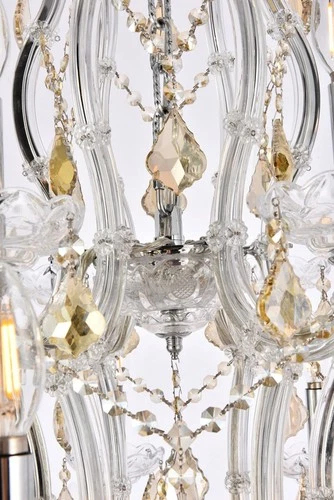 Elegant Lighting Maria Theresa 38" 28 Light Royal Crystal Chandelier - Picture 6 of 9