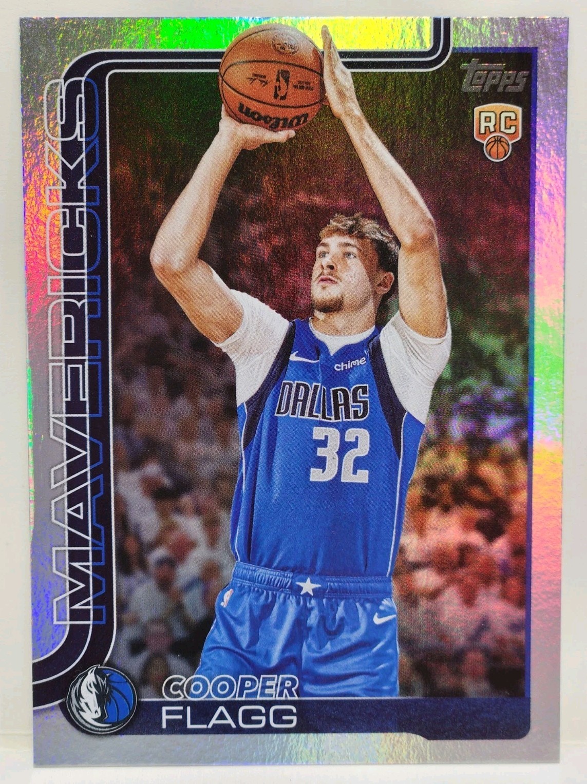 Topps Basketball 2025-26 Cooper Flagg Rainbow Foil Rookie Card #201