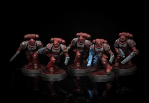 Pro Painted Warhammer 40k Space Marine Blood Angels Interceptor Squad