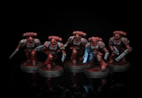 Pro Painted Warhammer 40k Space Marine Blood Angels Interceptor Squad