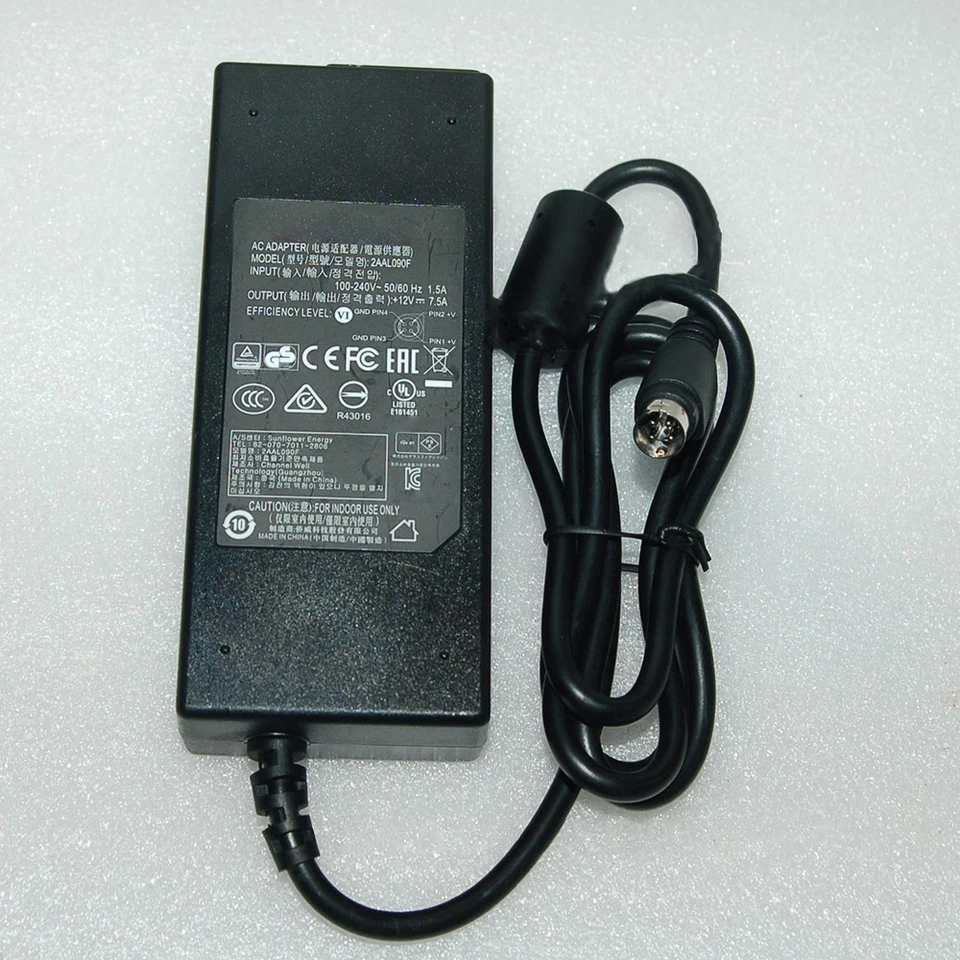 1,8 mm Rund Port Netzteil Adapter für POE Videorecorder 48 V 1,875 A - Bild 2 von 2