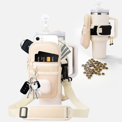 Water Bottle Holder with Strap for Stanley Water Bottle Pouch for Stanley 40o...