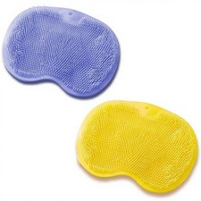2 PCS Wall Mounted Shower Foot Scrubber Back Scrubber Brush Hands Free