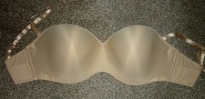 MAIDENFORM SELF EXPRESSIONS CONVERTIBLE STRAPLESS BRA 05032 BEIGE SZ 40DDD