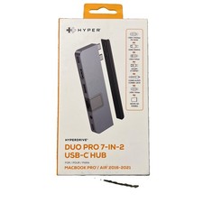 HyperDrive Duo Pro 7-in-2 USB-C Hub for MacBook Pro/Air 2016-2021
