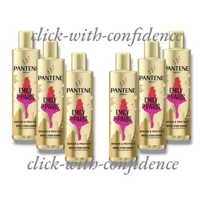 6 x Pantene Emily In Paris Repair & Protect Miracle Serum Shampoo 