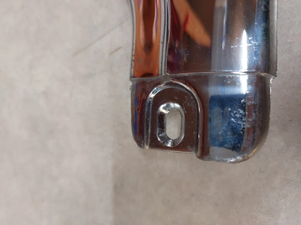 Moldura protetora NOS Mopar 1951 1952 Plymouth Concord 2dr cromada pedra 1368111 - Imagem 3 de 4